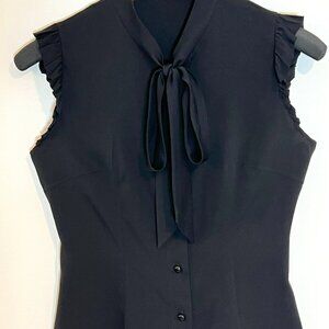 Black blouse without sleeves size S